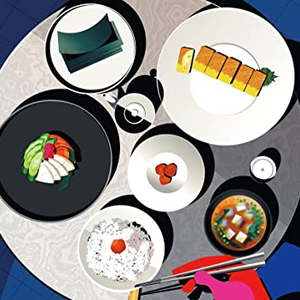 ごはん味噌汁海苔お漬物卵焼き FEAT. 梅干し